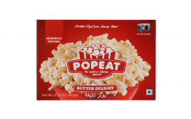 PopEat Microwave Popcorn Butter Delight  Pack  60 grams